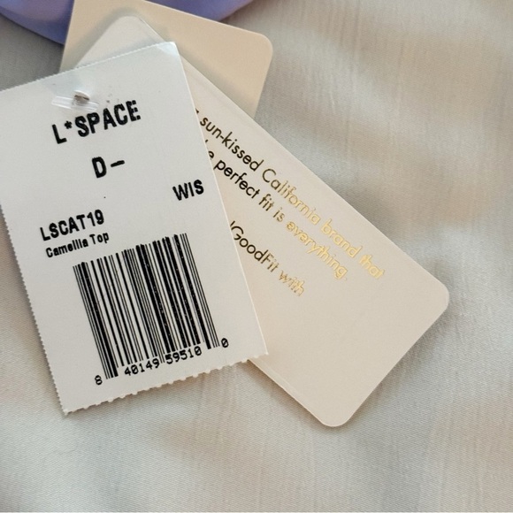 L*Space NWT Nancy Lee Bikini Bottom Bitsy Size L and Camellia top Wisteria L - Picture 14 of 16